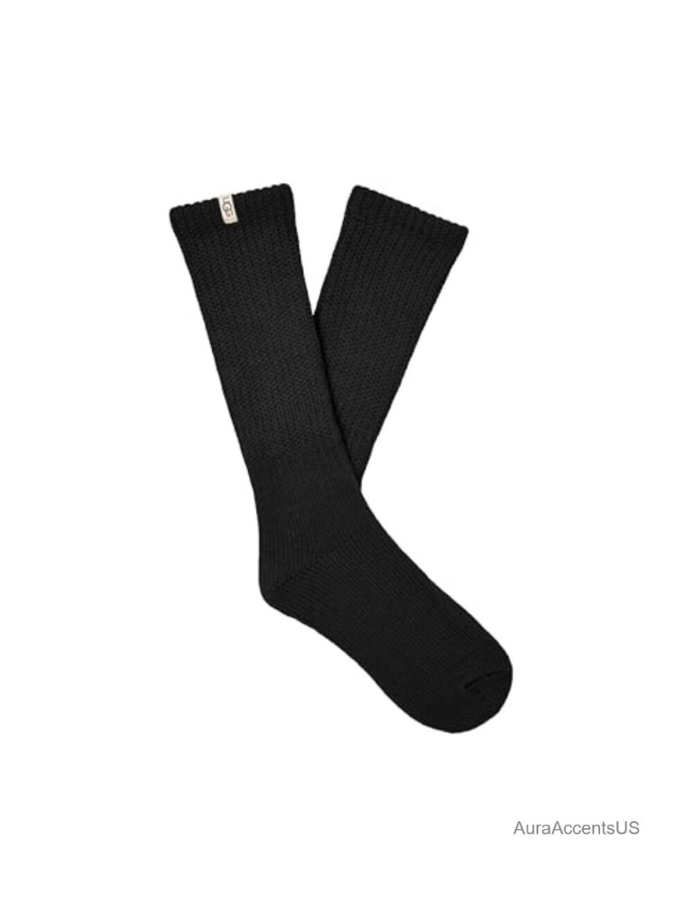 Slouchy Cotton Crew Socks 13" Ankle Tension Fit Shoe 5-10